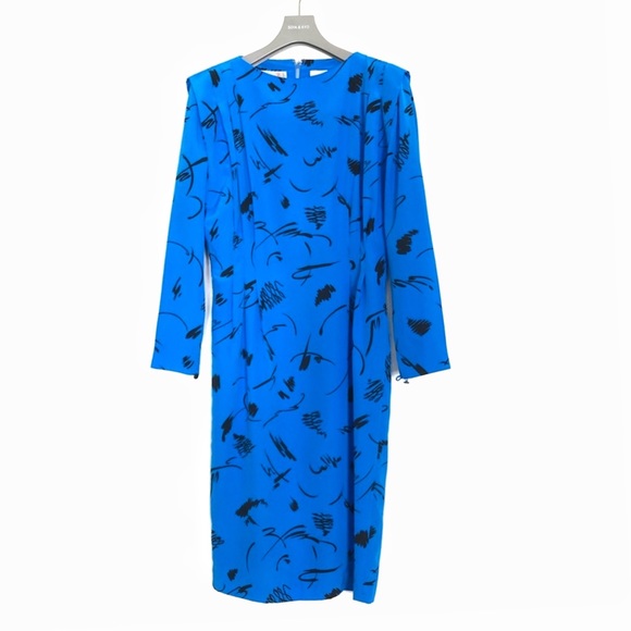 Liz Claiborne Dresses & Skirts - LIZ CLAIBORNE dress vintage size 4 blue printed